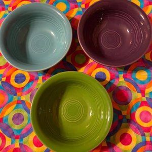 Fiesta Fiestaware Fruit Salsa Bowls NEW Set Of 3